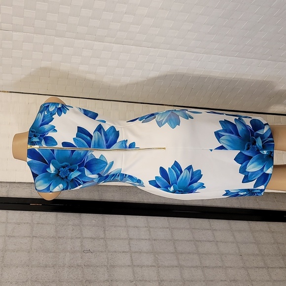 BRAND NEW CALVIN KLEIN FLORAL-PRINT SHEATH DRESS - Picture 7 of 14